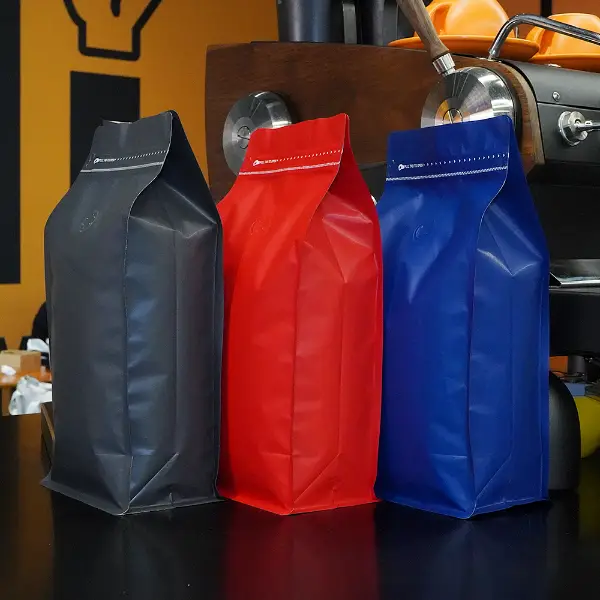 Bolsas de stock de papel Kraft de 1KG para envases de alimentos