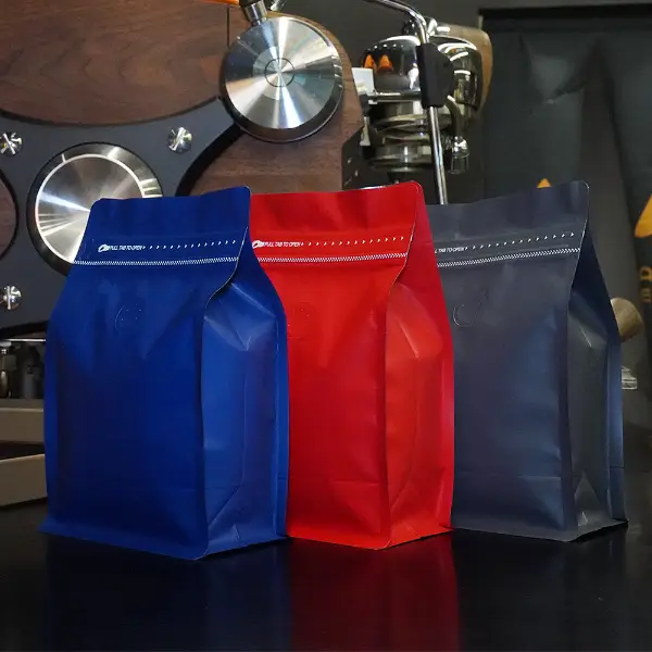 250Bolsa de café de plástico mate G Bolsa de fondo plano