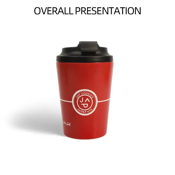 Taza de vacío personalizada sin tapa con interior de acero inoxidable para bebidas calientes