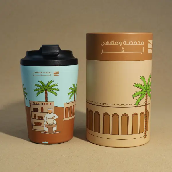 Taza de vacío personalizada con envase de tubos de papel para marcas de café