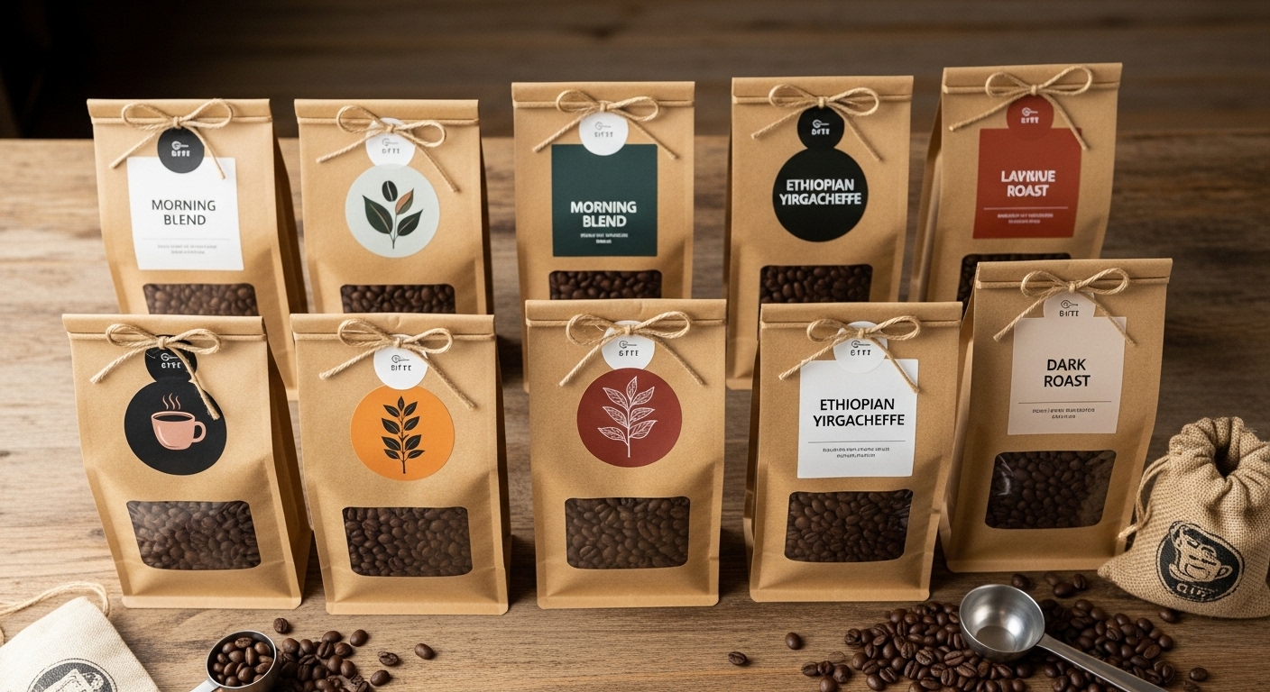 Embalaje de bolsas de regalo de café al por mayor