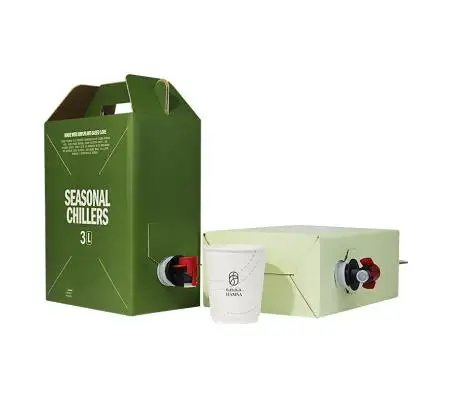 Embalaje de café en bolsa en caja