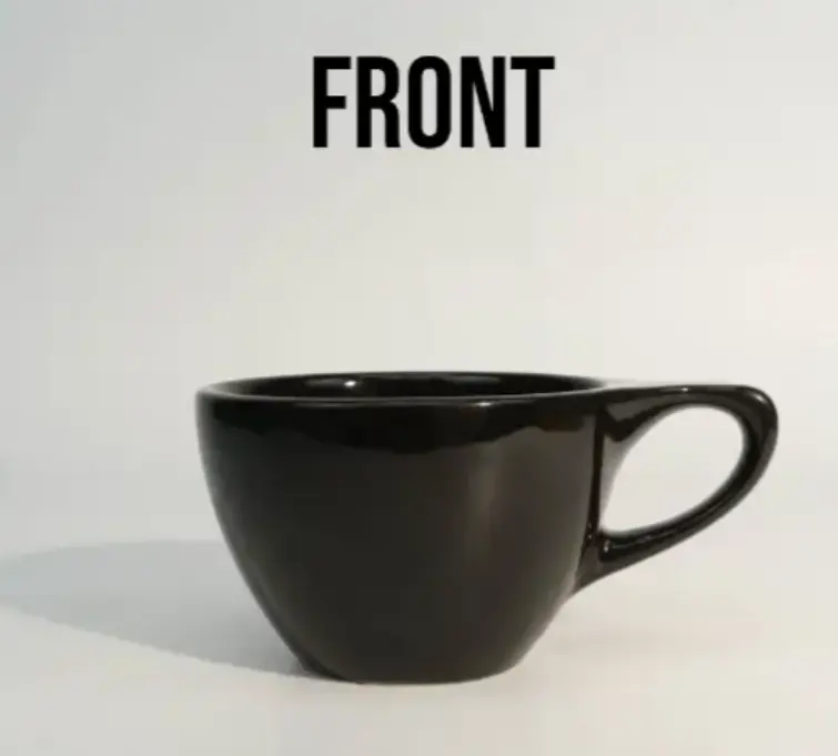 Diseño de tazas de café cerámicas