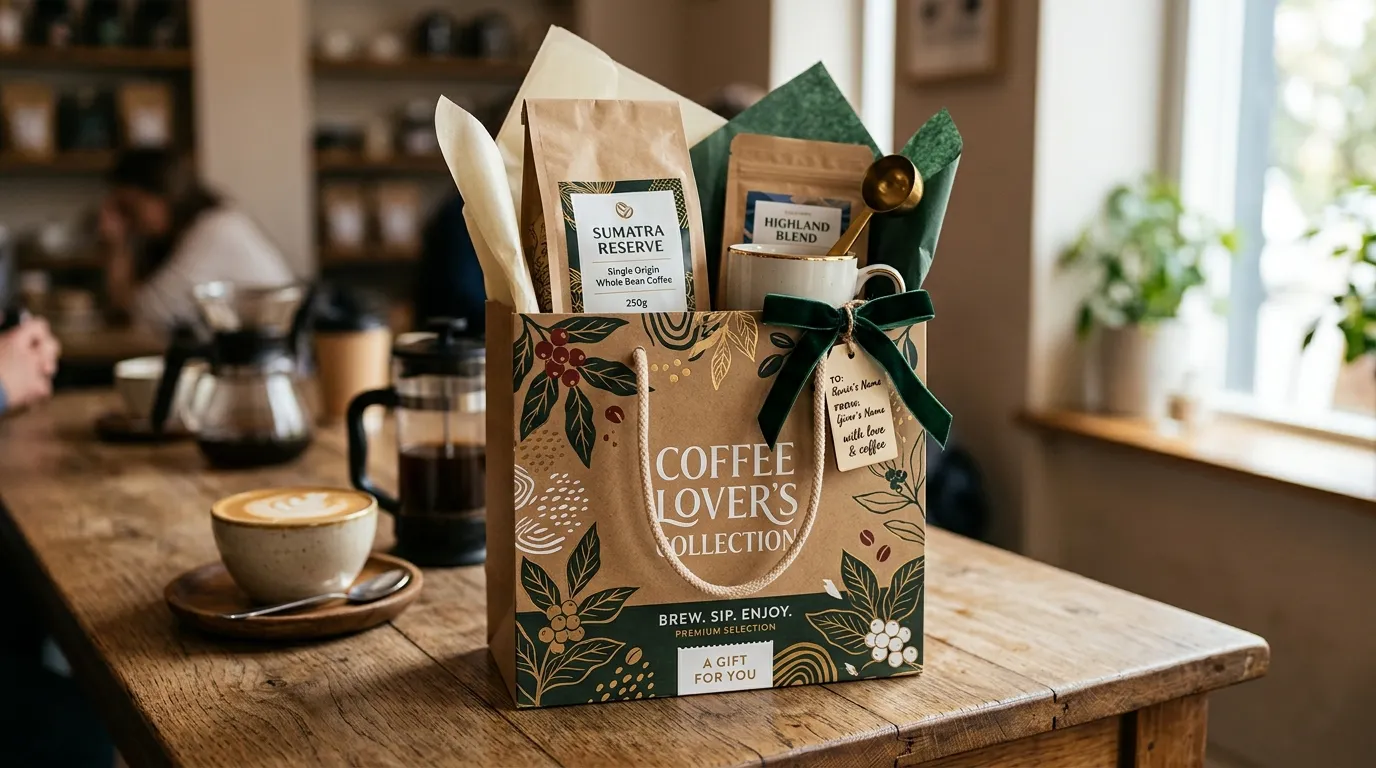 Bolsa regalo para embalaje de café