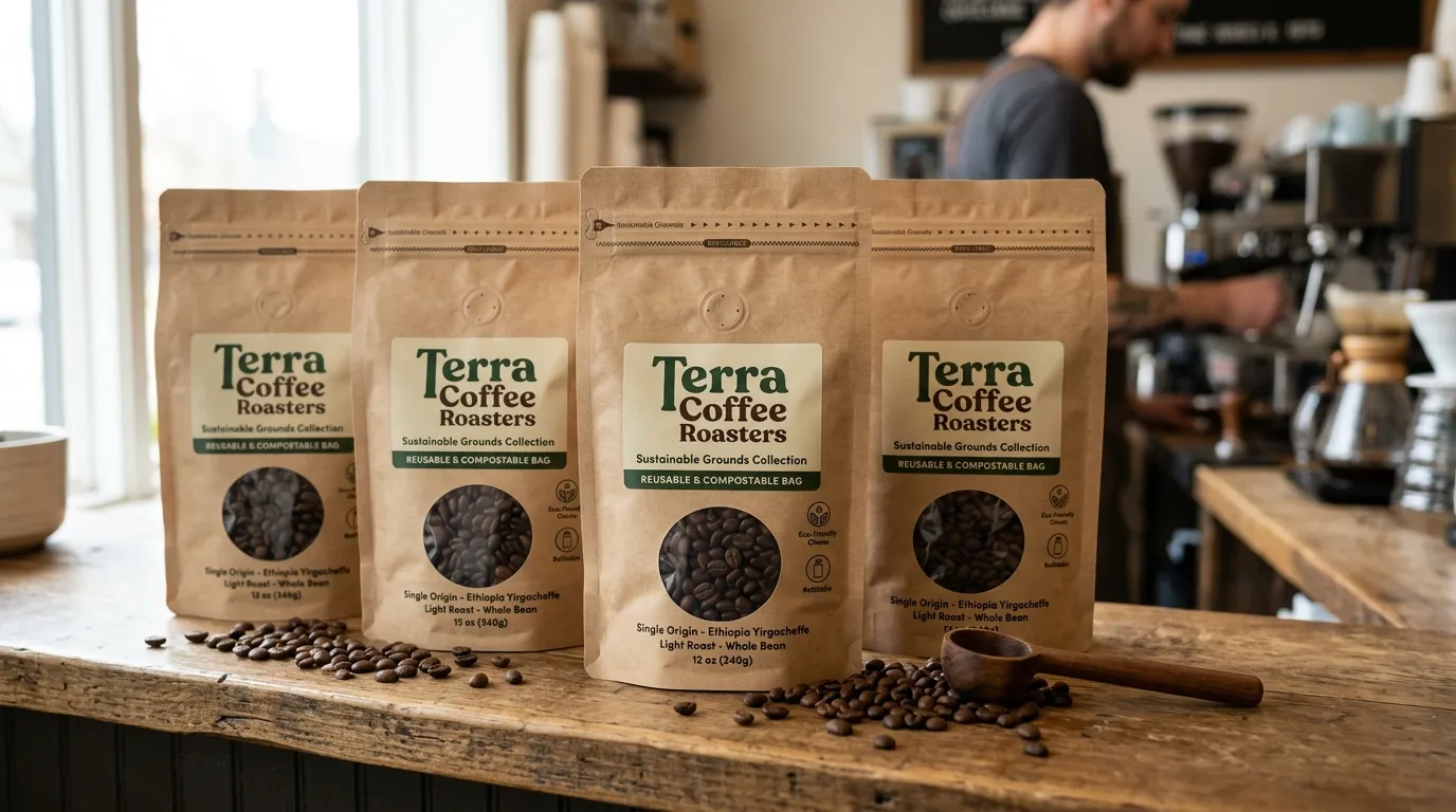 Bolsas reutilizables para embalaje de café