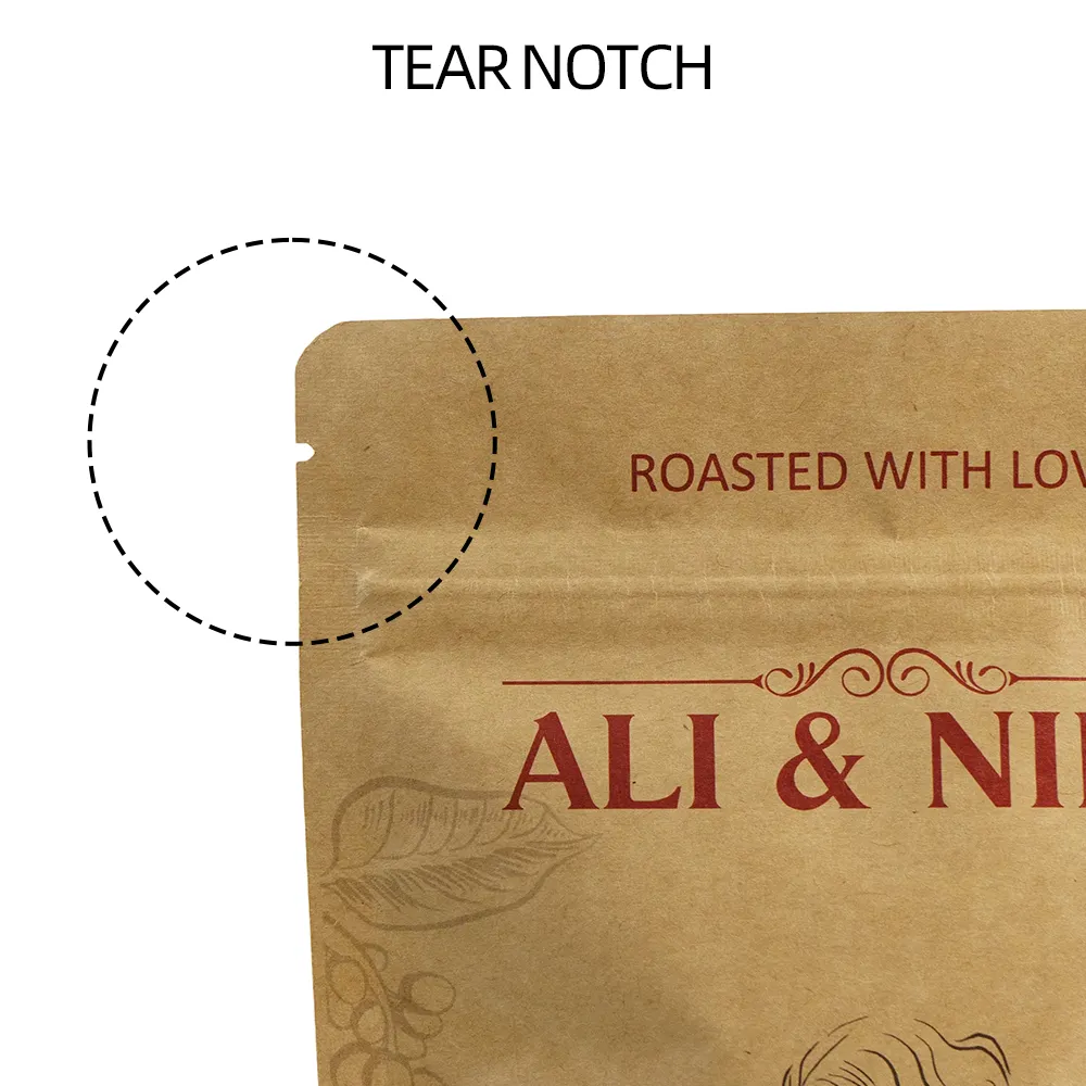 Juego de envase para café en papel kraft