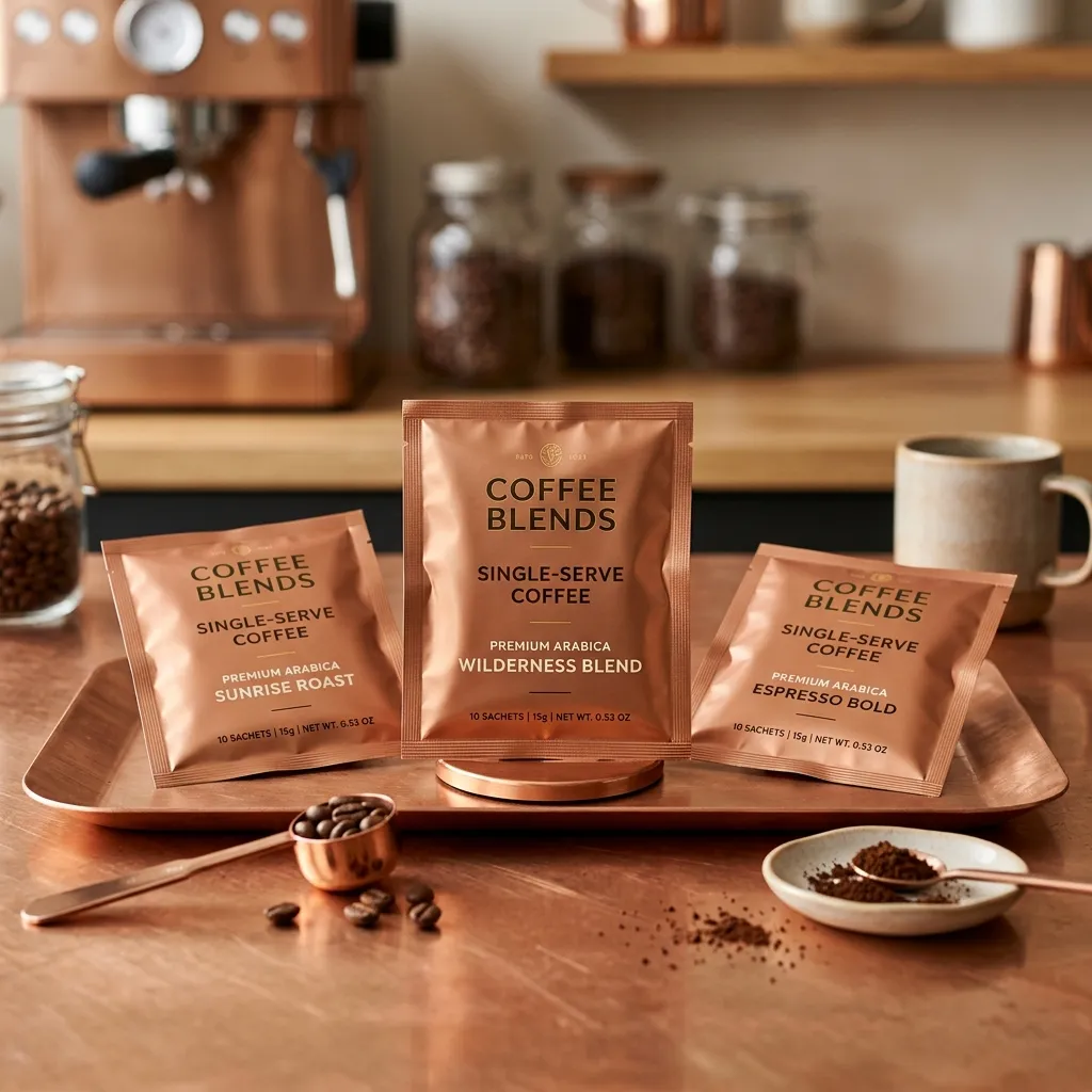 sobres de café personalizados de una sola ración