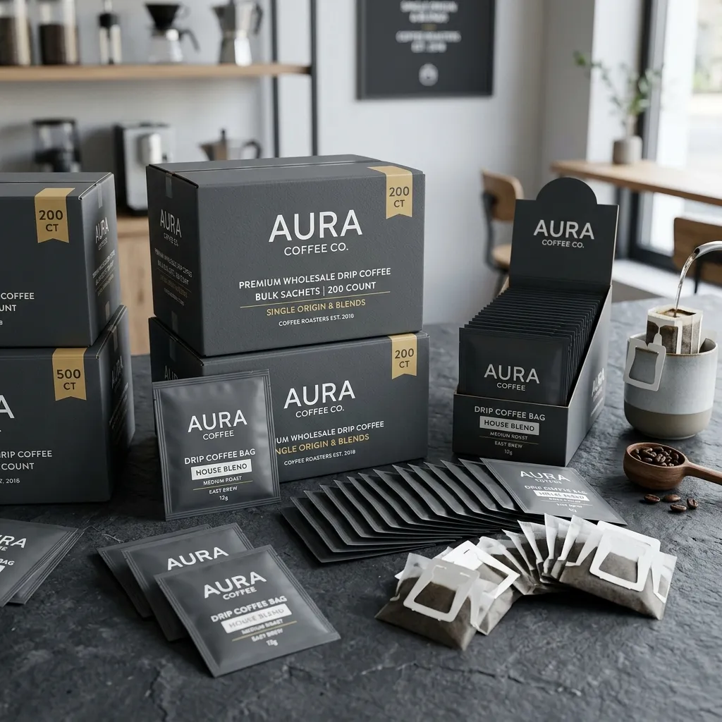 Sachets de café individuales al por mayor,