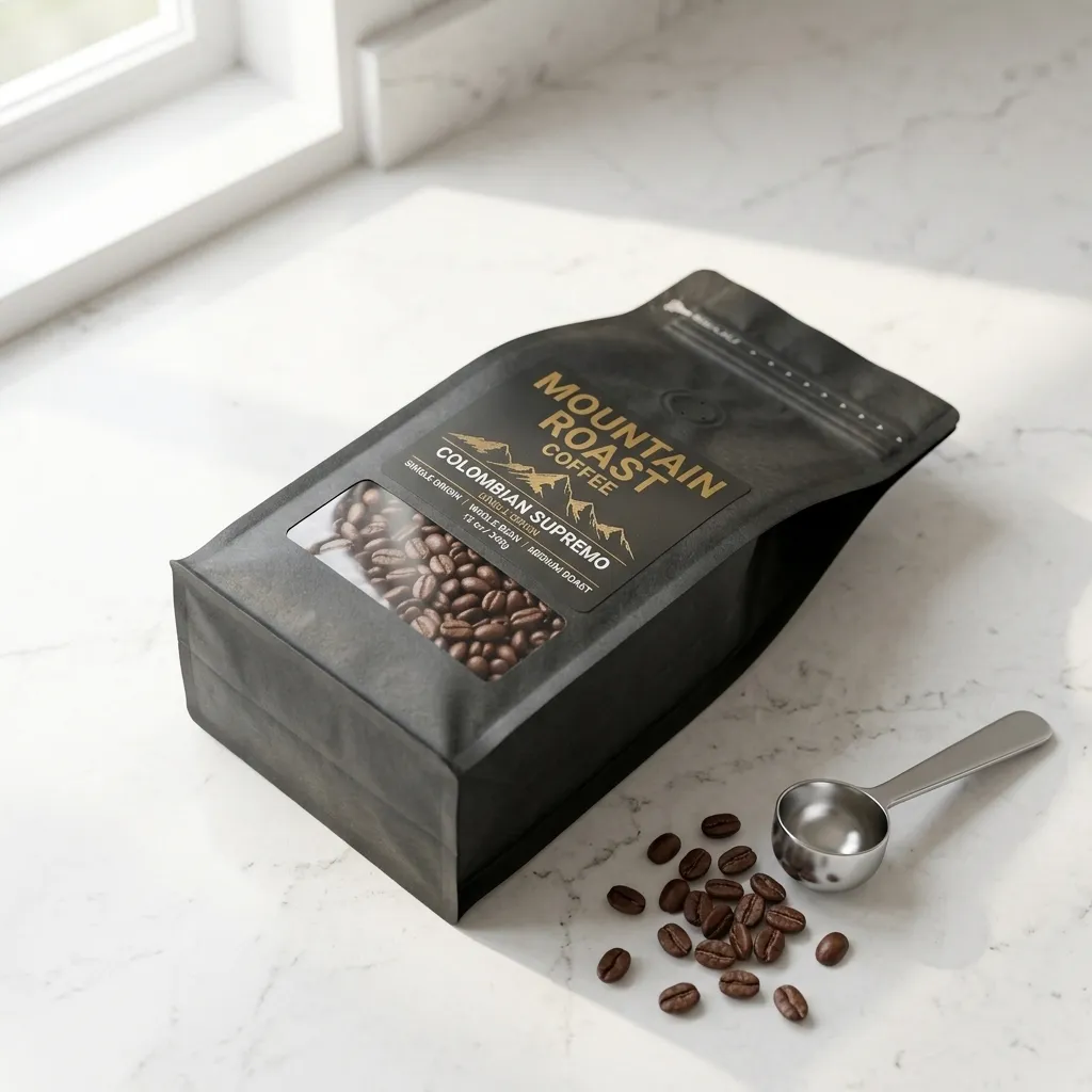 Fondo de ladrillo-sacos de café
