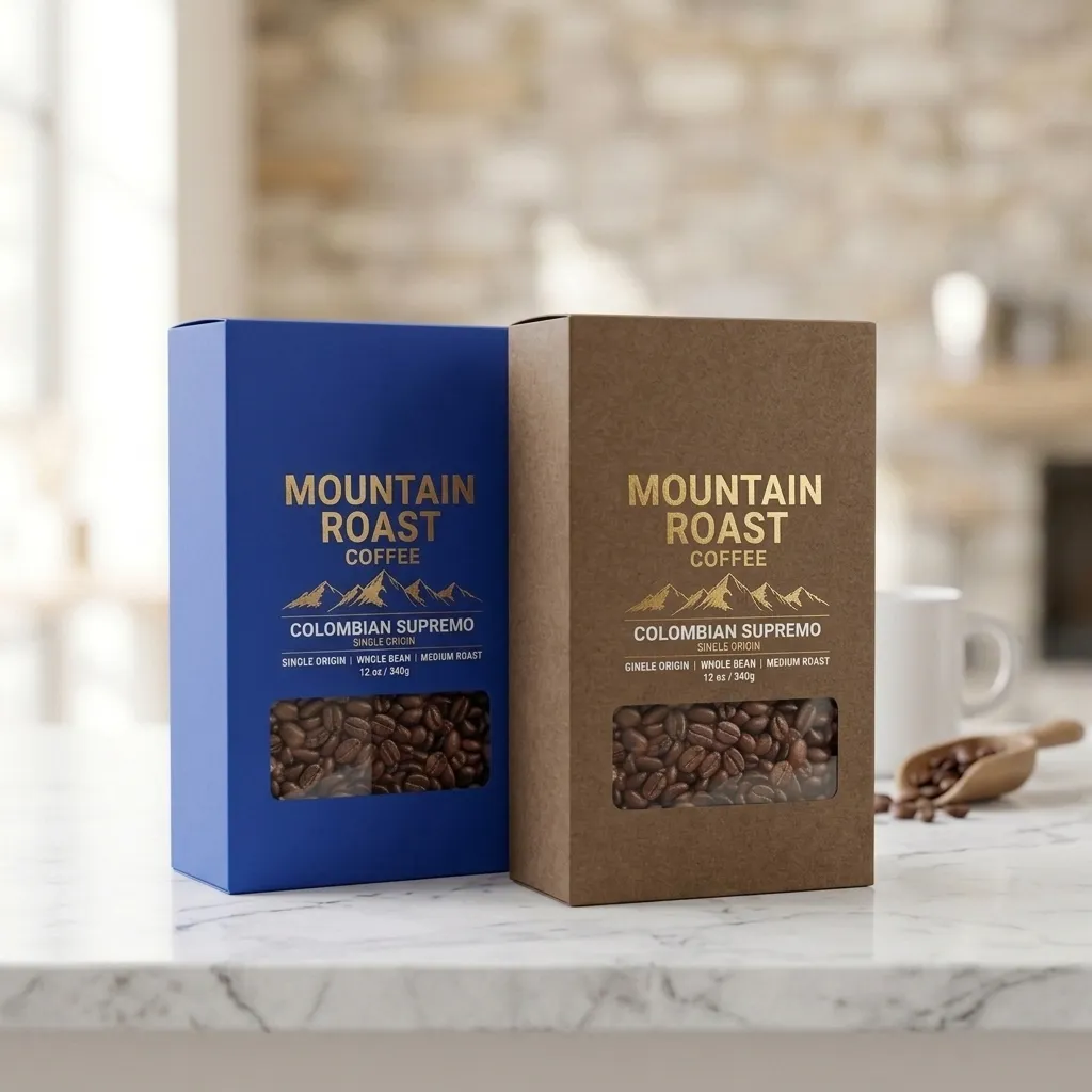Dos paquetes de cajas de café