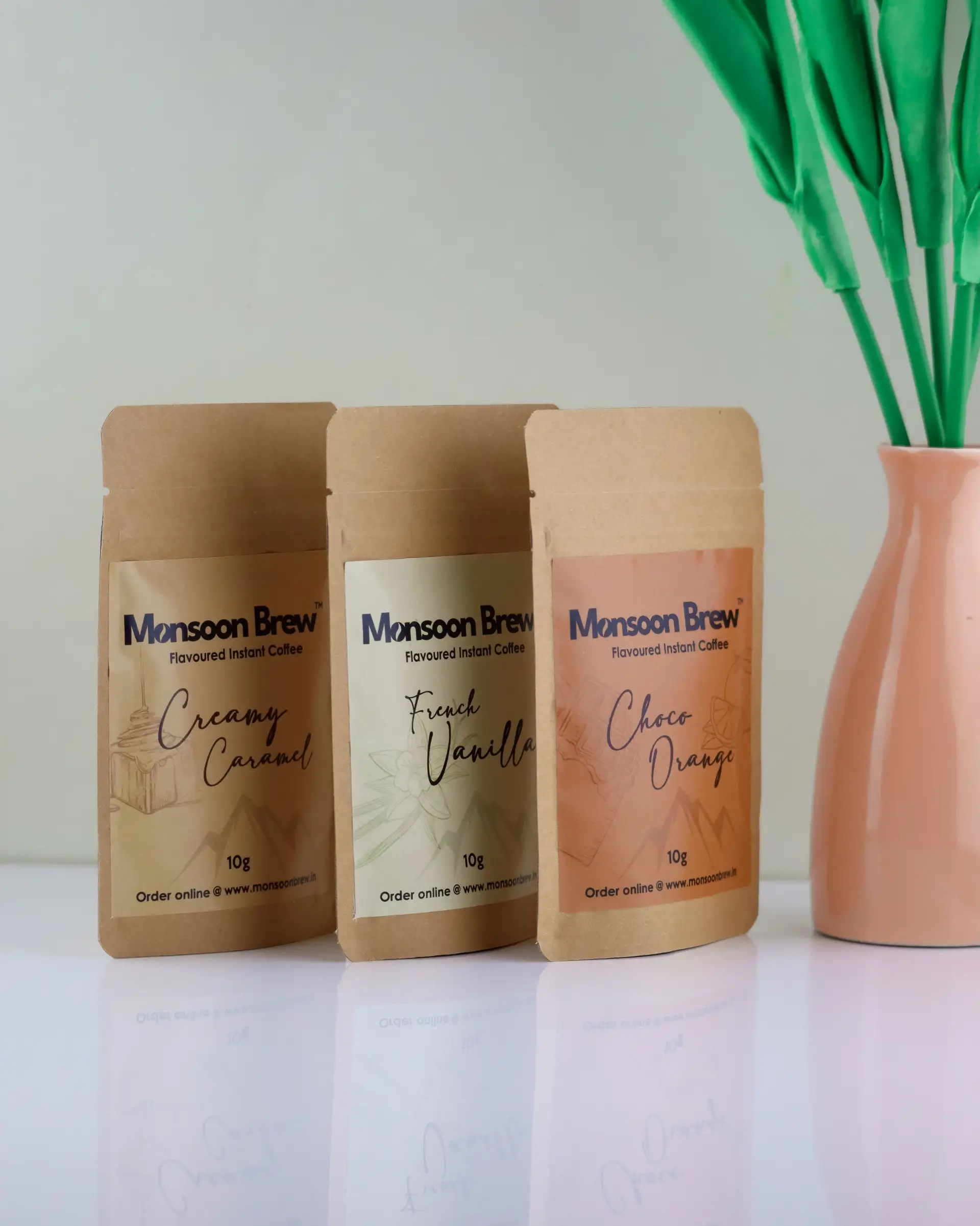 bolsas de café con base plana personalizadas-