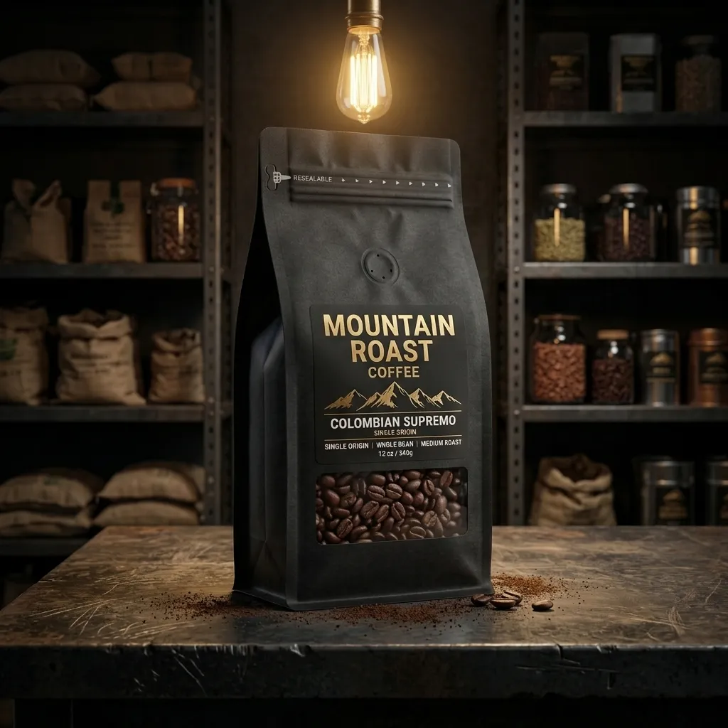 café con fondo de bloque impreso personalizado