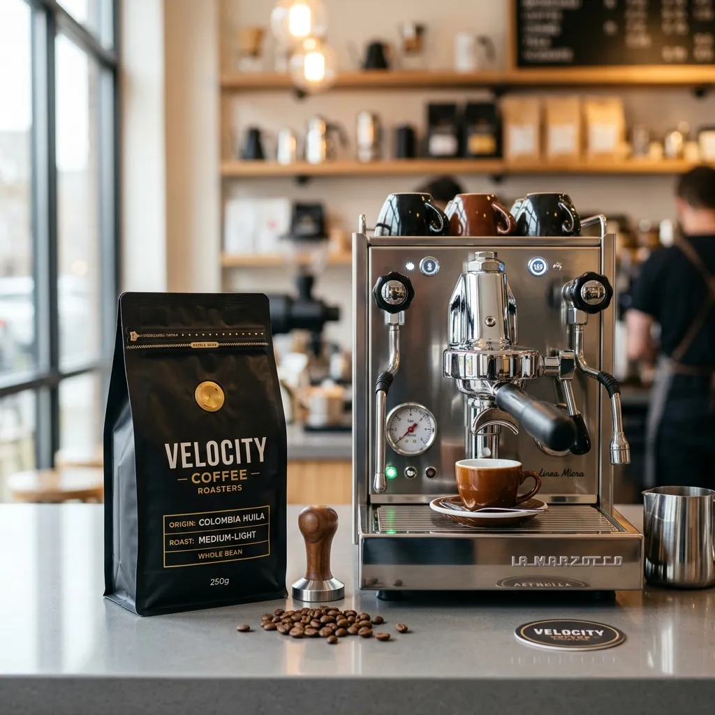 Válvula de fondo plano, bolsas de café