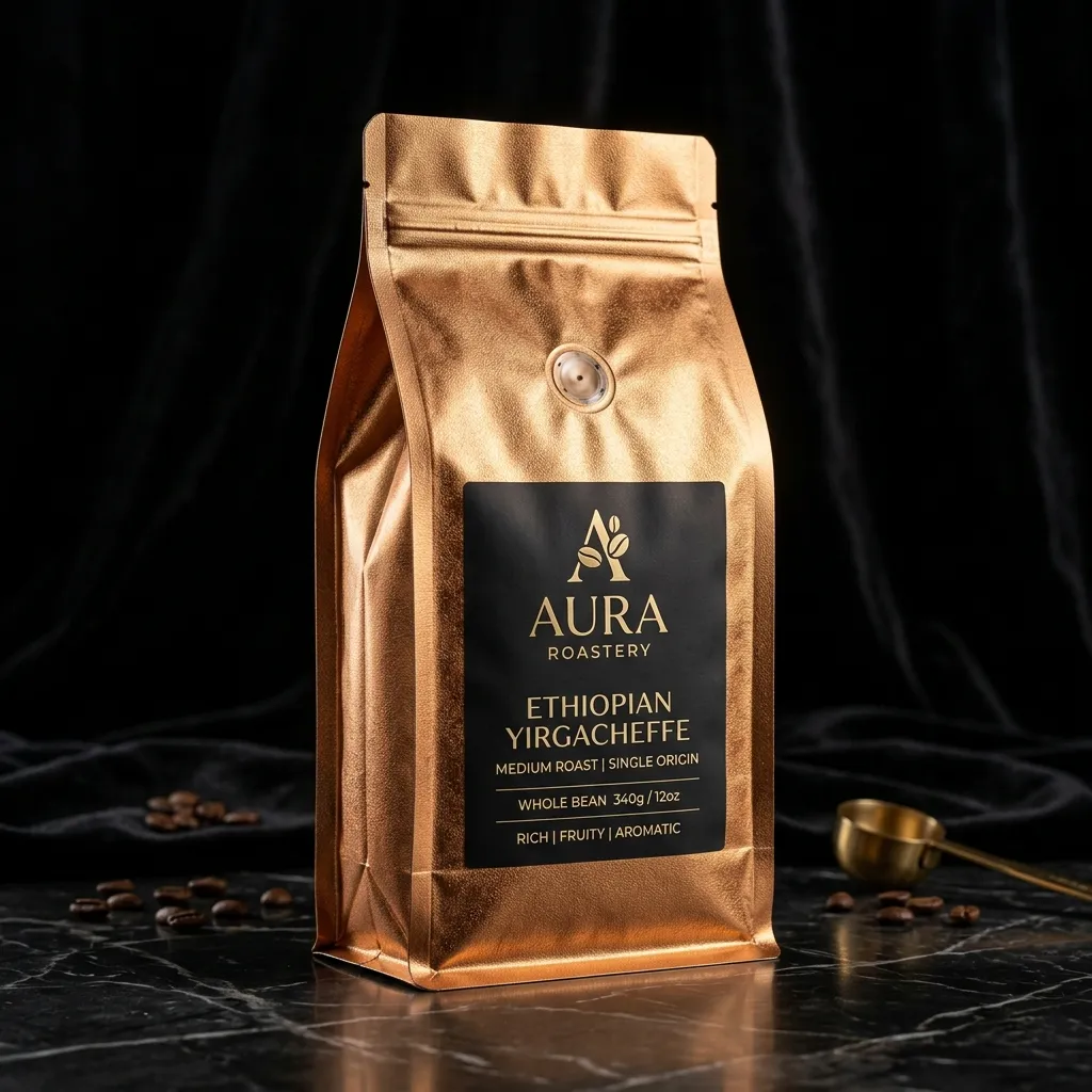 Papel de aluminio-fondo-plano-café-bags_