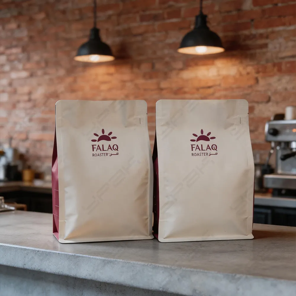 Bolsas de café personalizadas de fondo plano de 250g