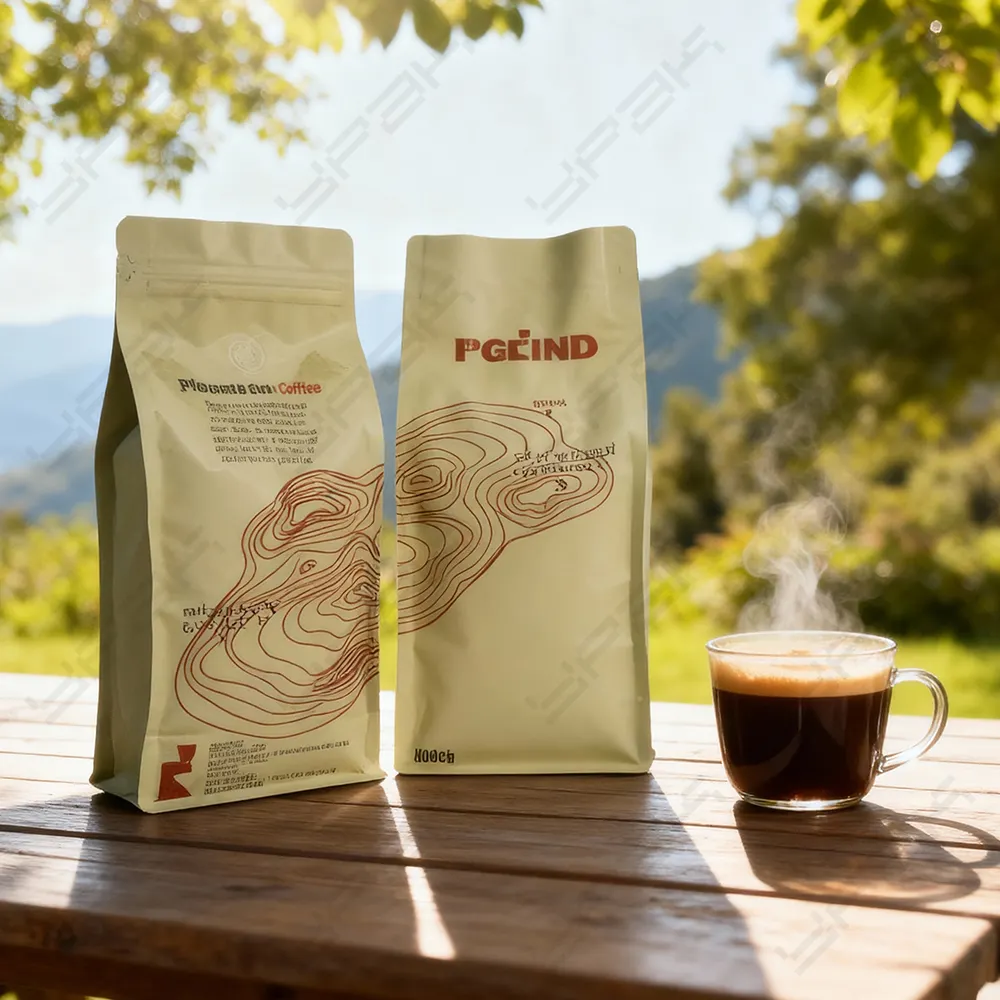 Bolsas de café de barniz mate