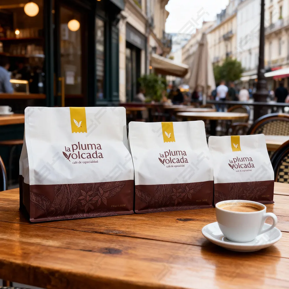 Bolsas de café mate rugosa personalizadas