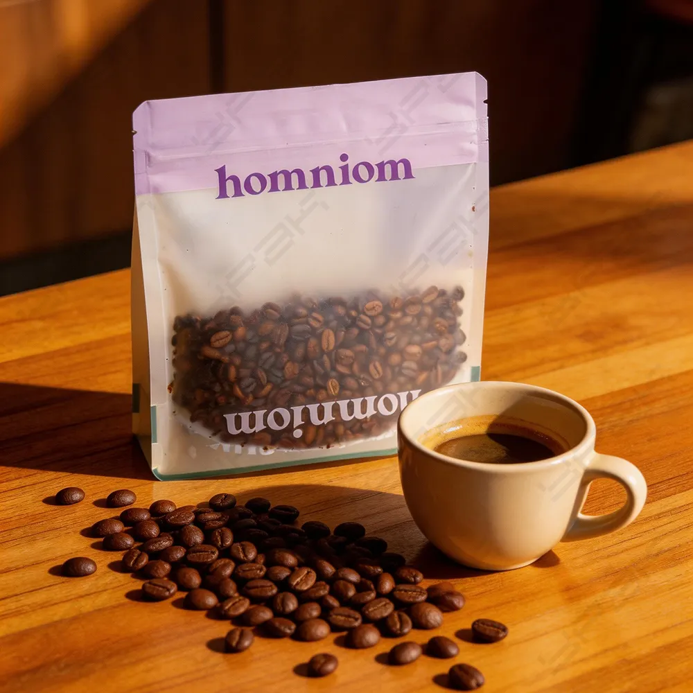 bolsas de café translúcidas