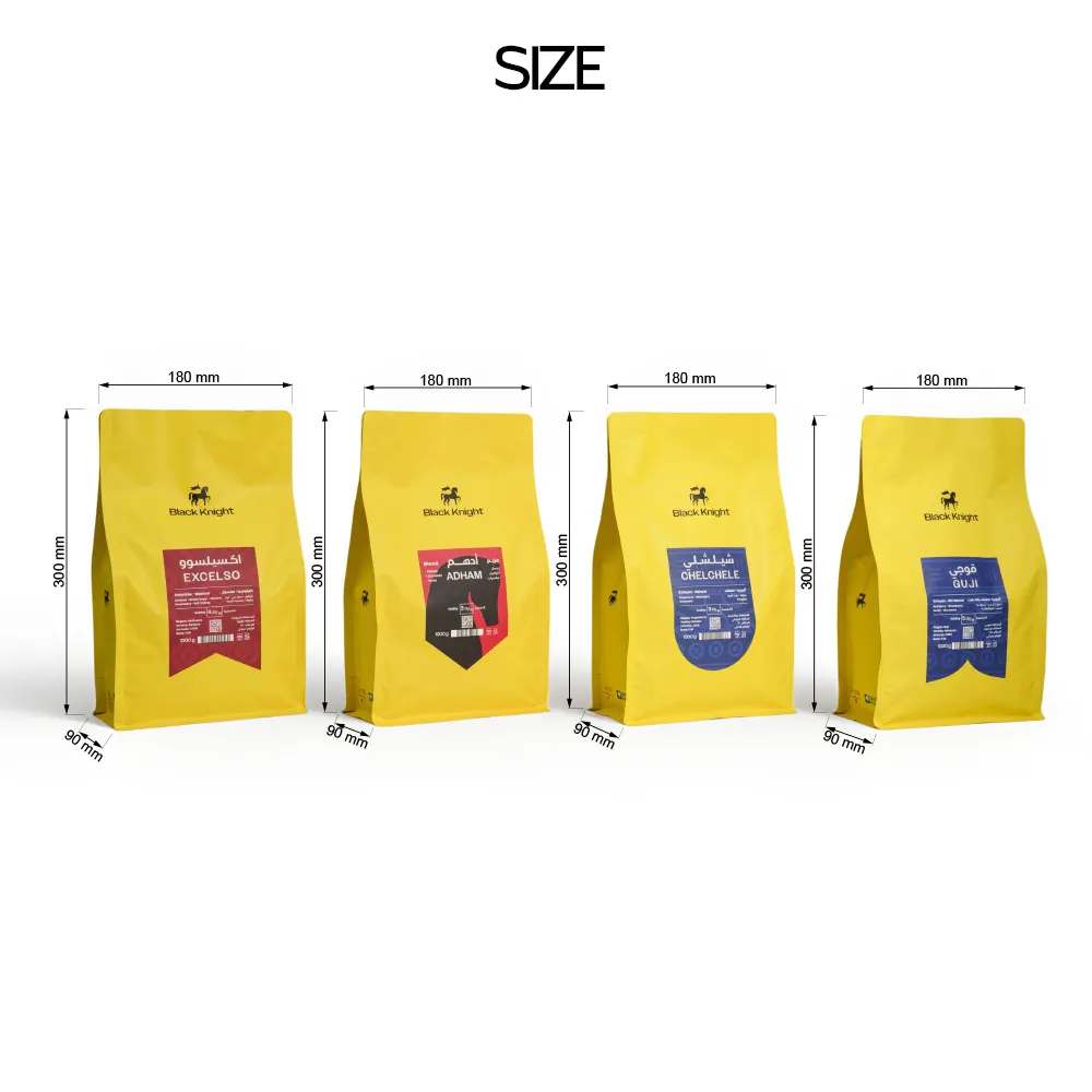 Bolsas de café de fondo plano Soft Touch