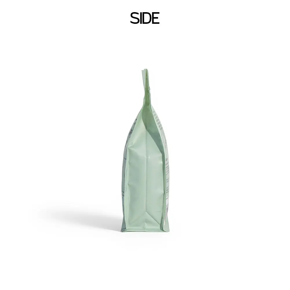 Bolsas de café reciclables con fondo plano