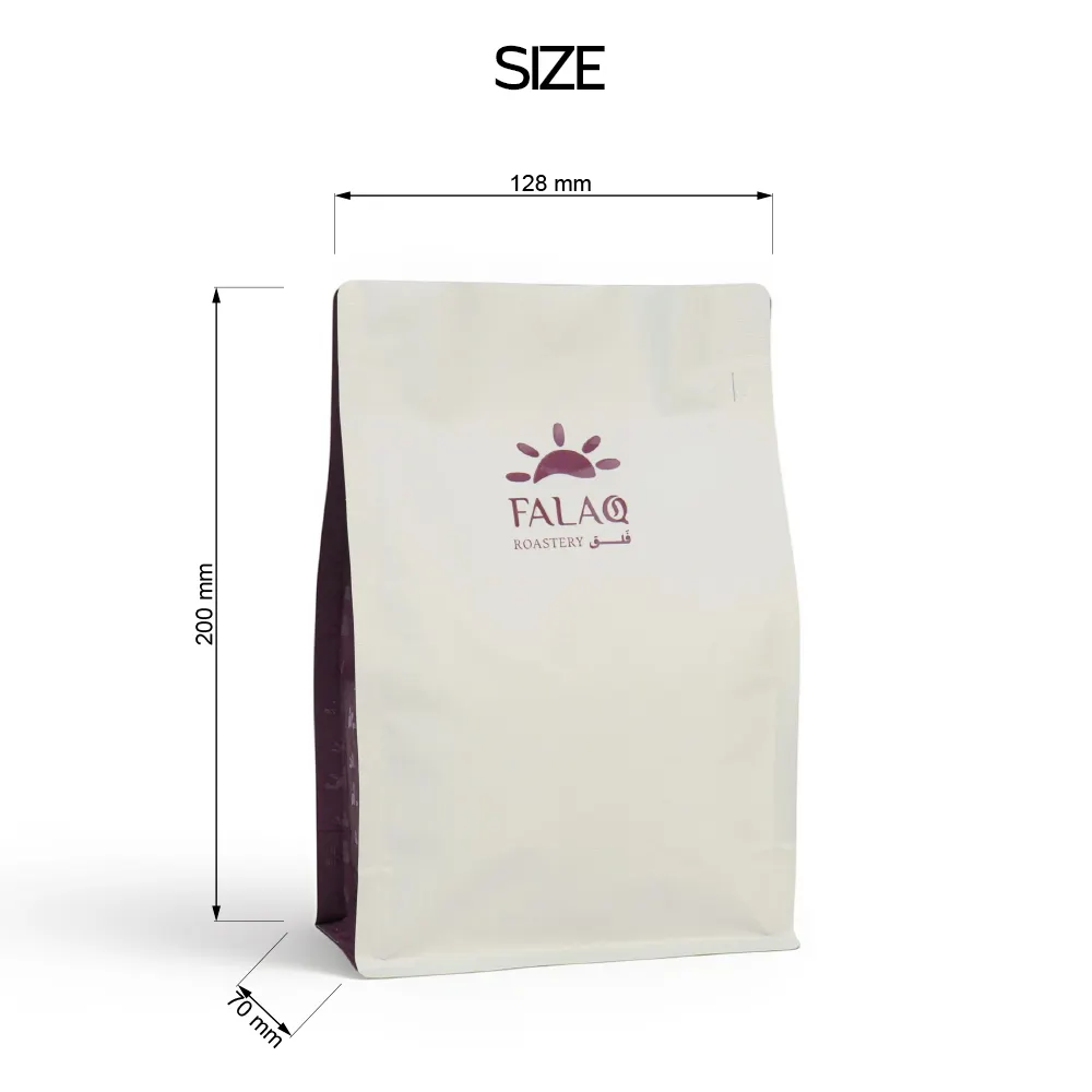 Bolsas de café personalizadas de fondo plano de 250g