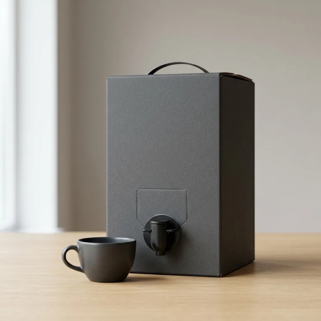 Empaquetado de caja de café a granel