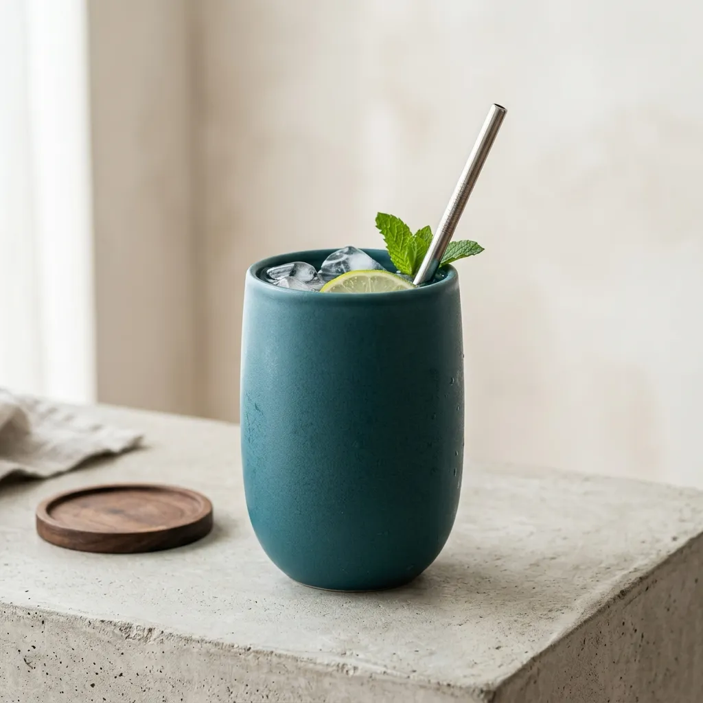 vasos de bebidas frías de cerámica
