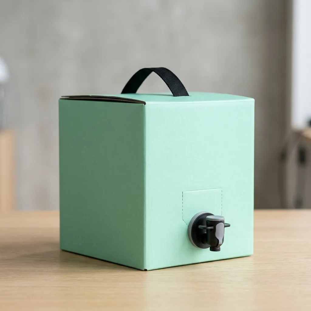 Envase de bolsa de café ecológico en caja