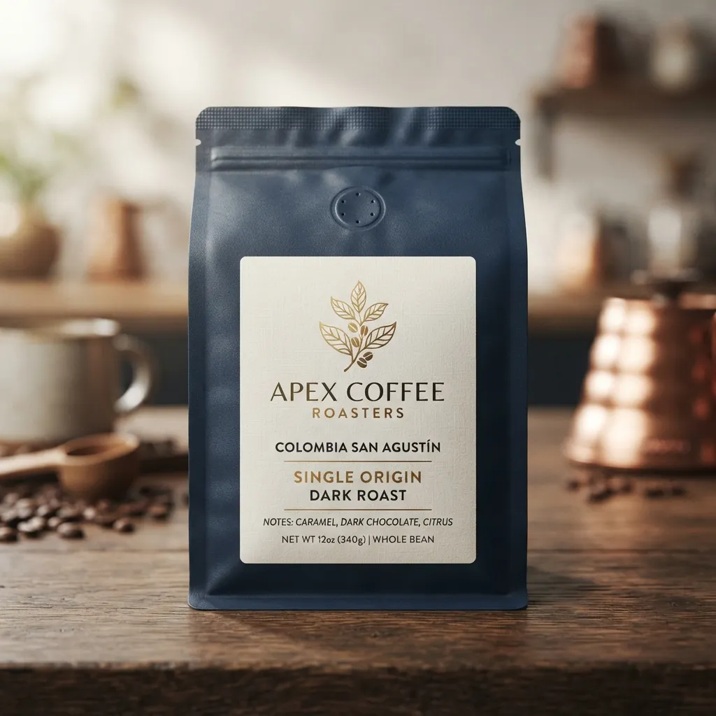 Etiquetas pegatinas-bolsitas de café