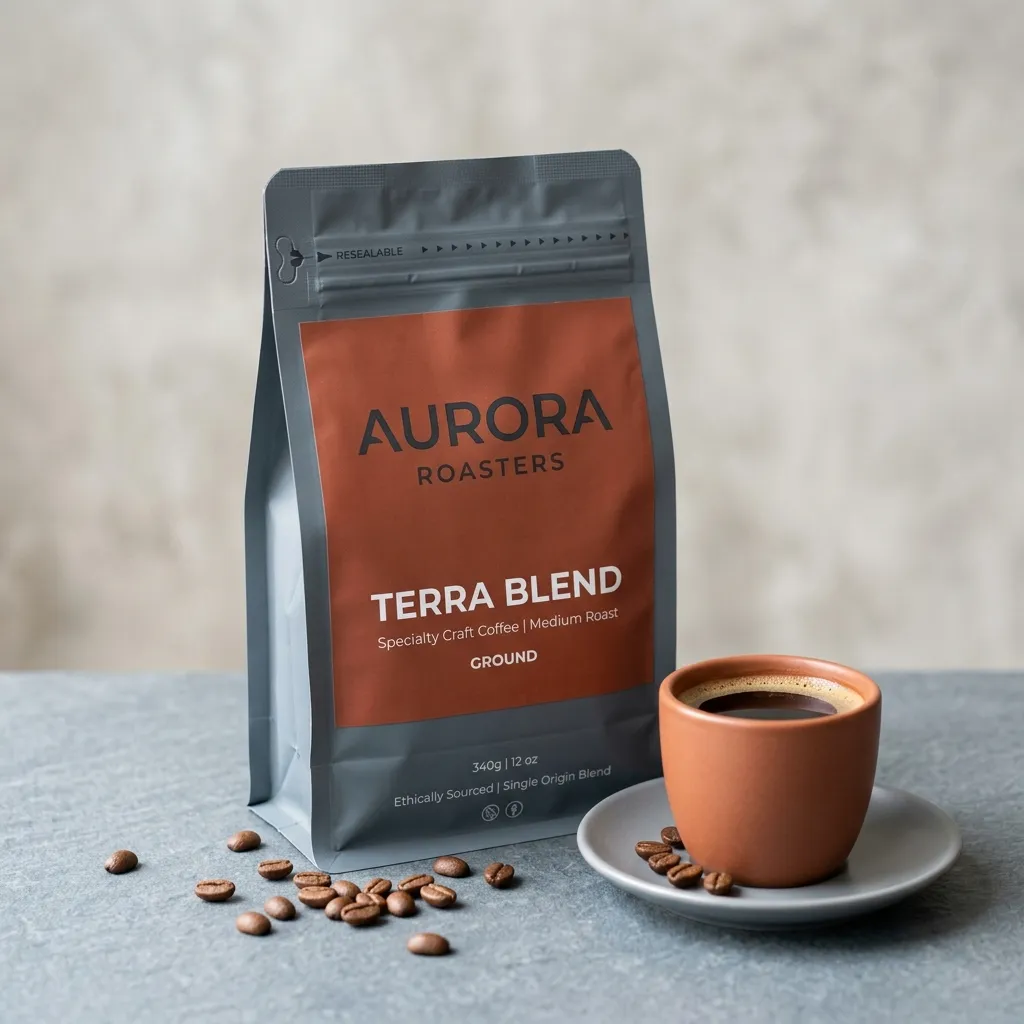 Sobresaltos de envases de bebida-café