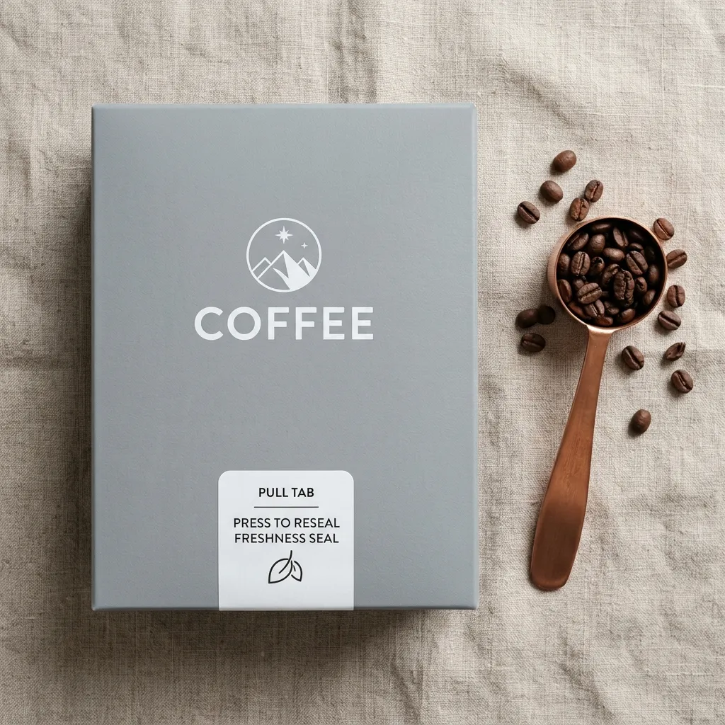 cajas de café resellables