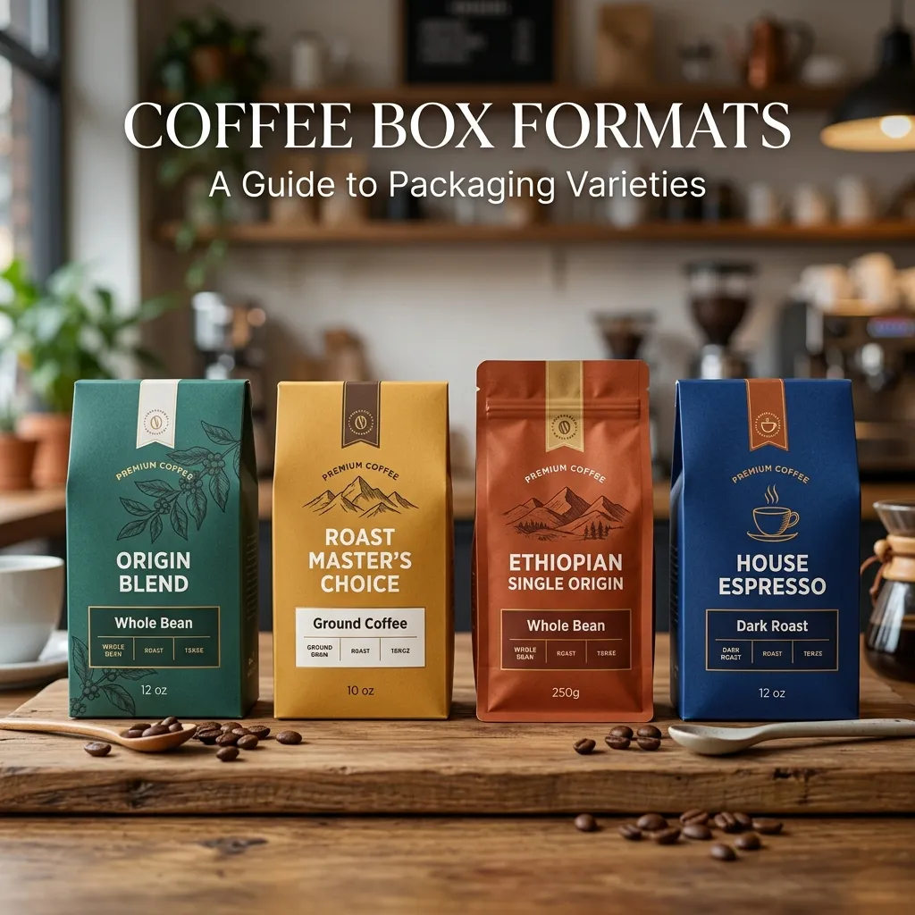 formatos de envase de cajas de café