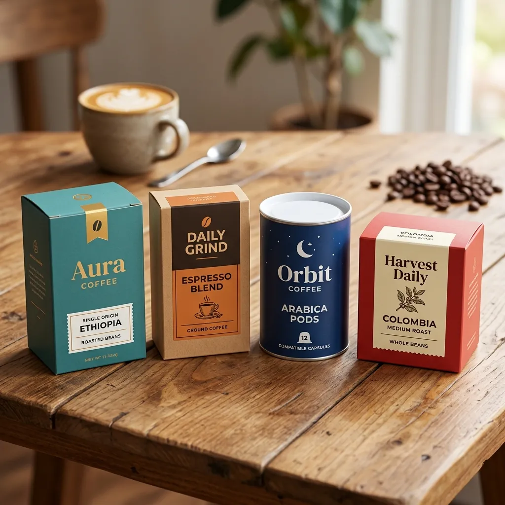 formatos de caja de café