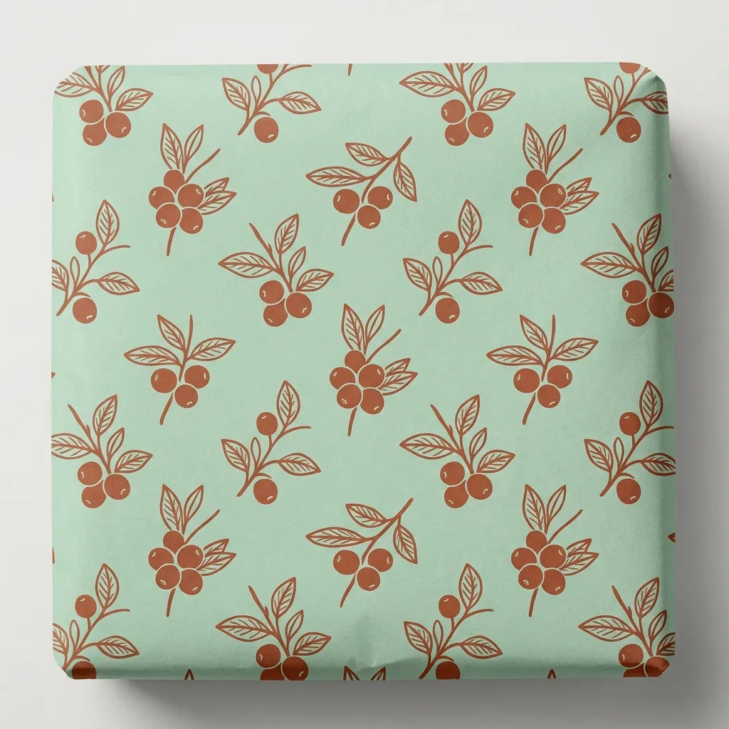 Coffee_cherry_wrapping_paper_design