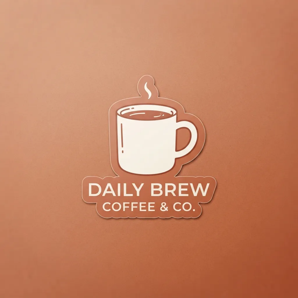 Pegatinas de taza de café-envase