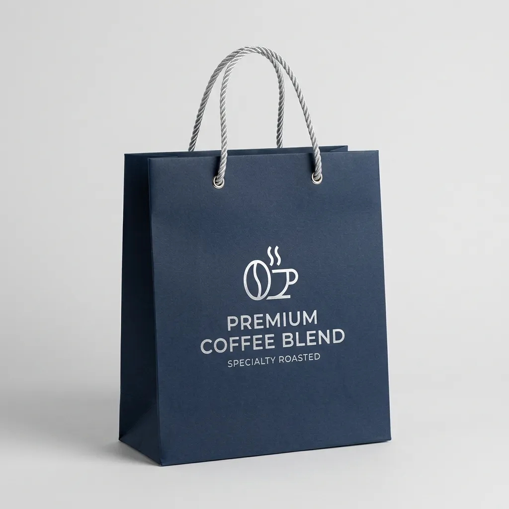 bolsa-de regalo de café impresa con asas