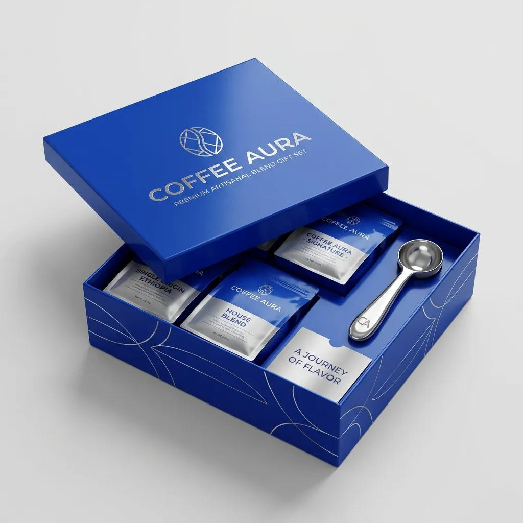cajas de regalo de café a prueba de humedad de kraft
