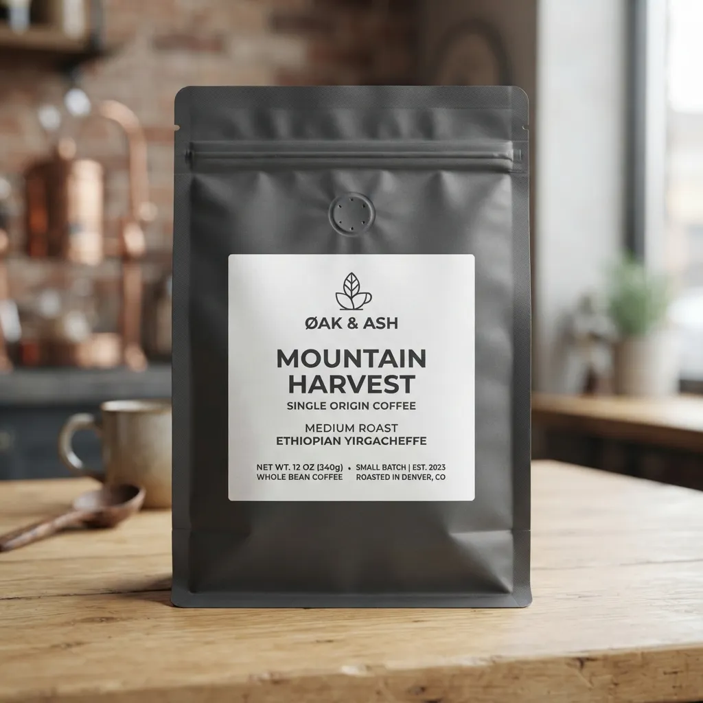 Pegatinas de bolsitos de café