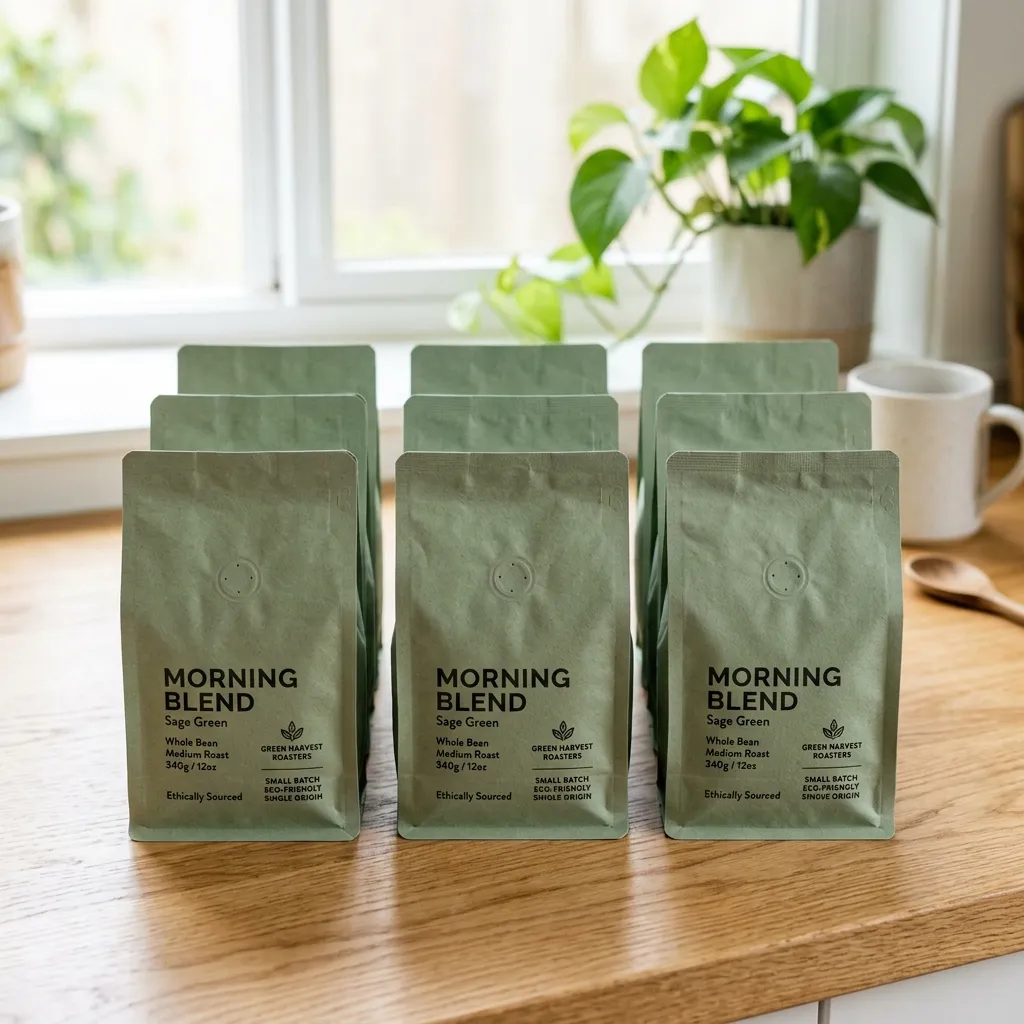 Paquetes de envases de café