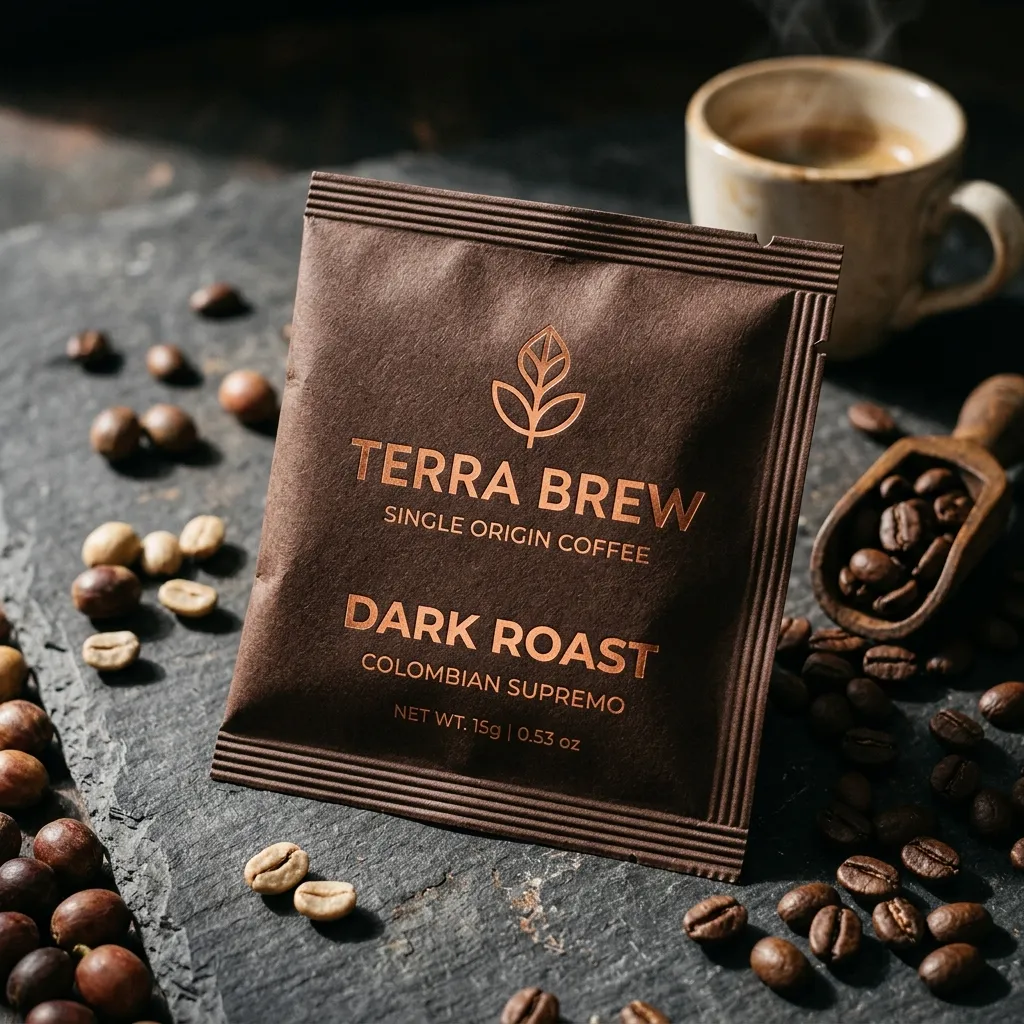 Sobres de café de alta barrera