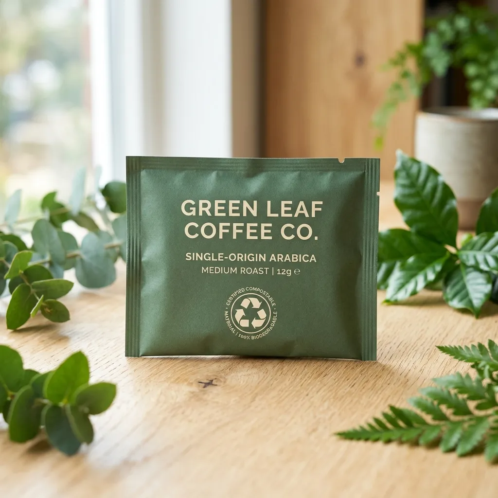 Sobres de café compostables