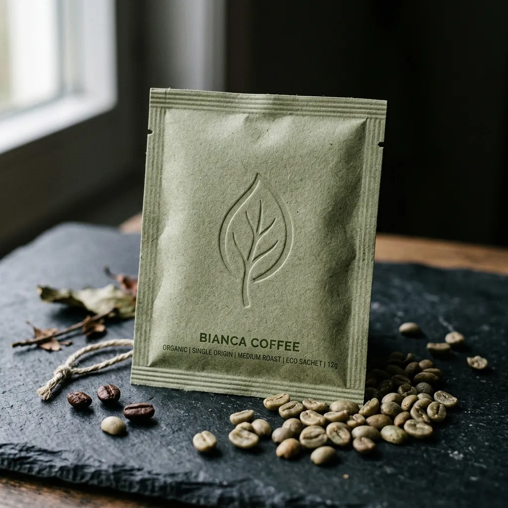 Sobres de café biodegradables