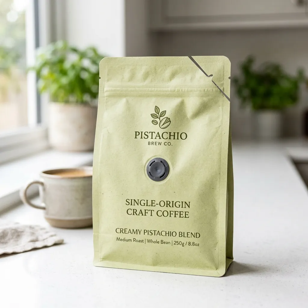 pico de café-bolsa-válvula