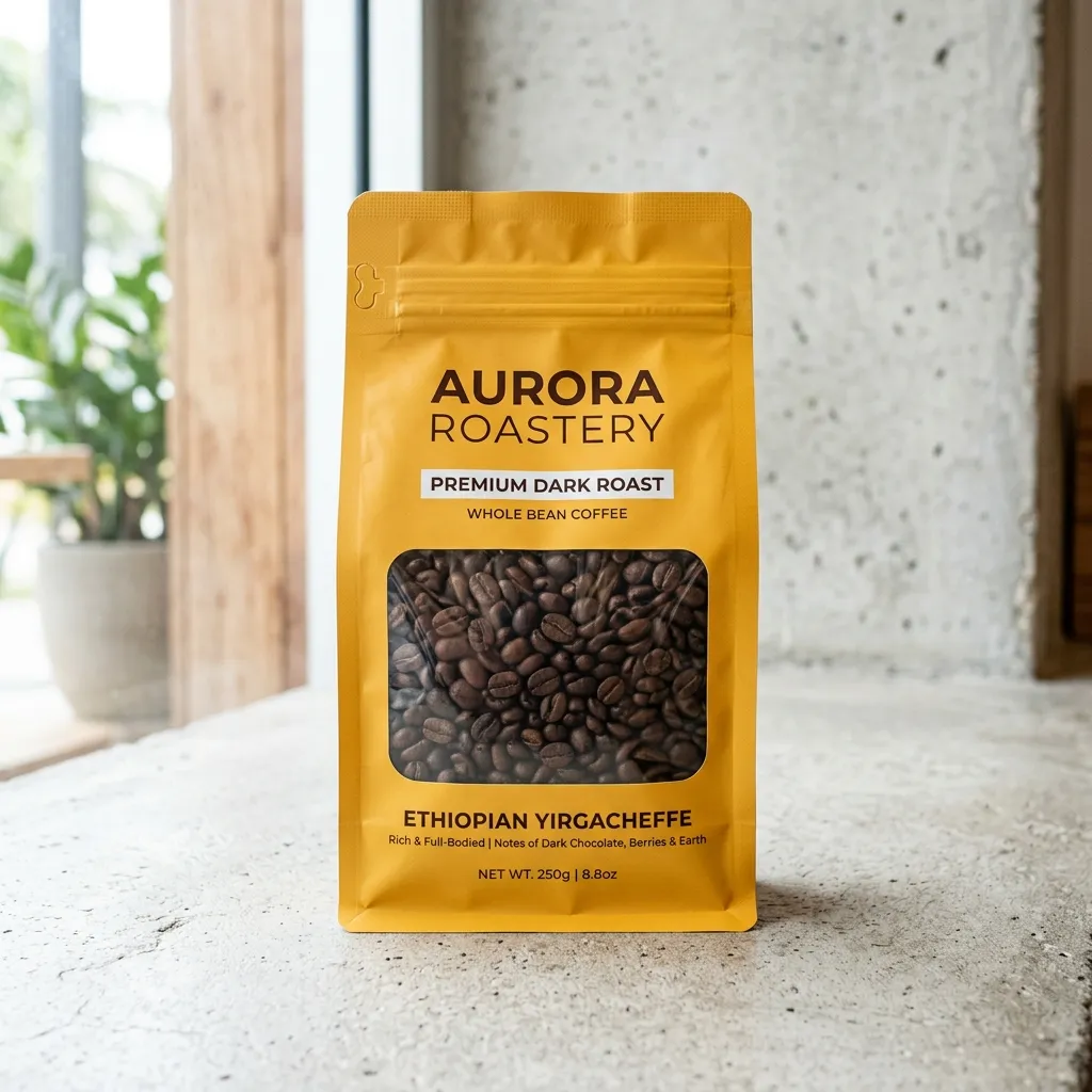 Sobres de grano de café