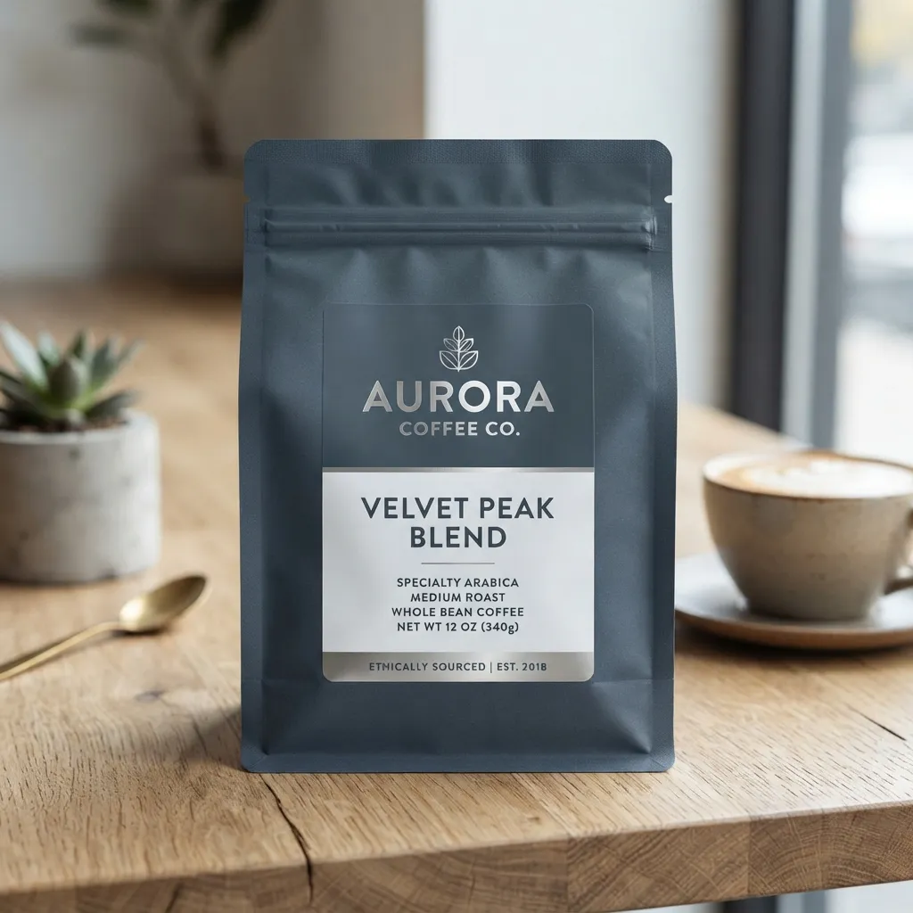 bolsitas de pegatinas de envases de café