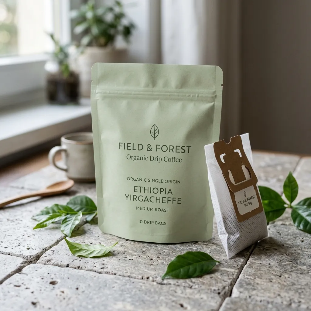 paquetes individuales de sachet de café con goteo