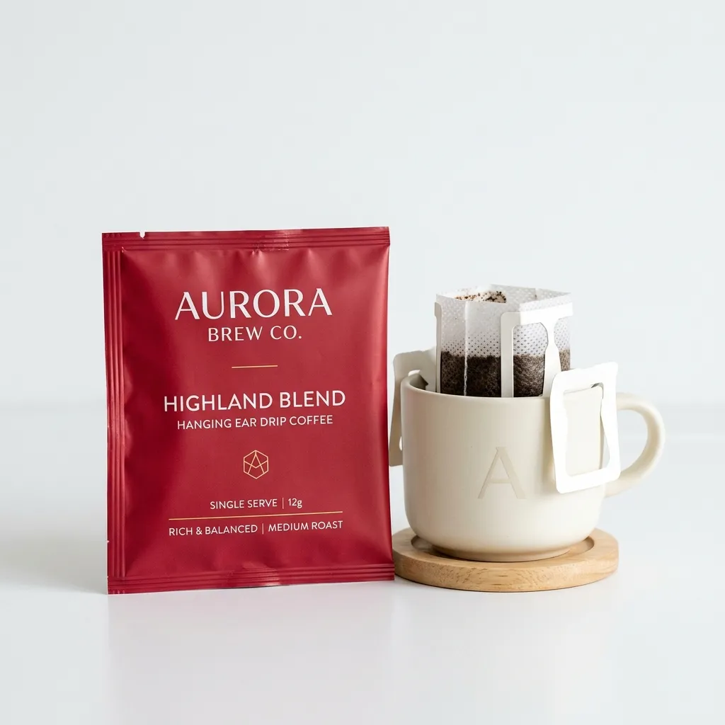 paquetes de sachet de café por goteo