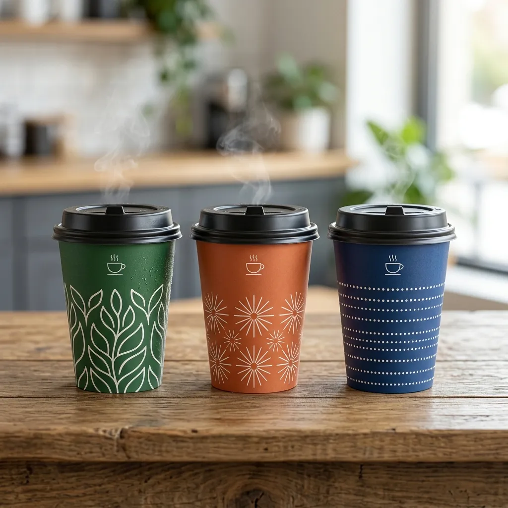vasos de papel frío