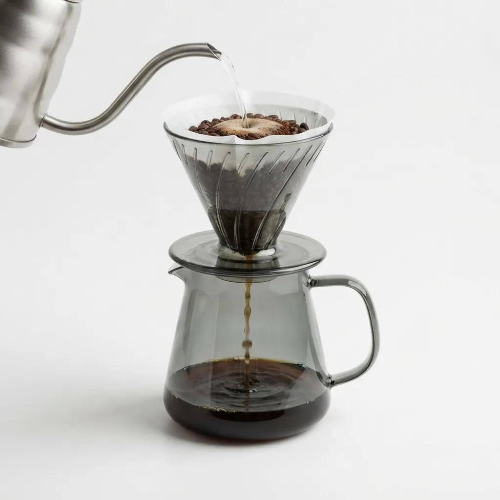 goteador de cristal para preparar café