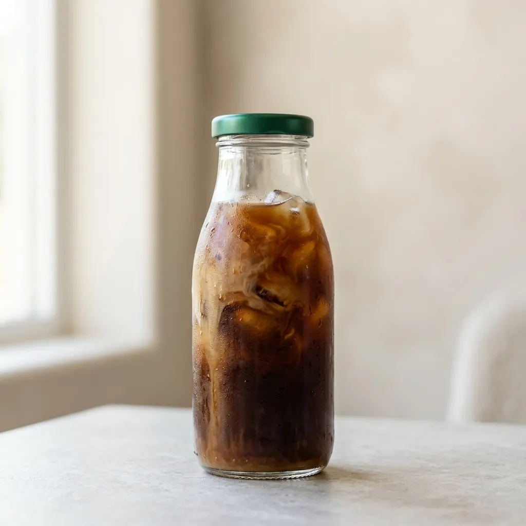 botellas de café con hielo